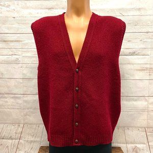Vintage Pendleton Wool Button Front Sweater vest
